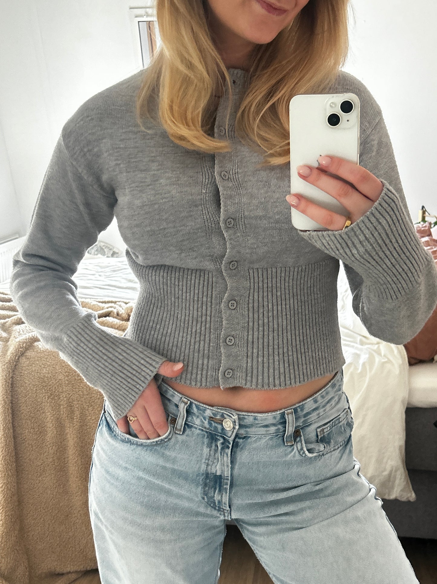 Teuntje Pullover Grau - Groß