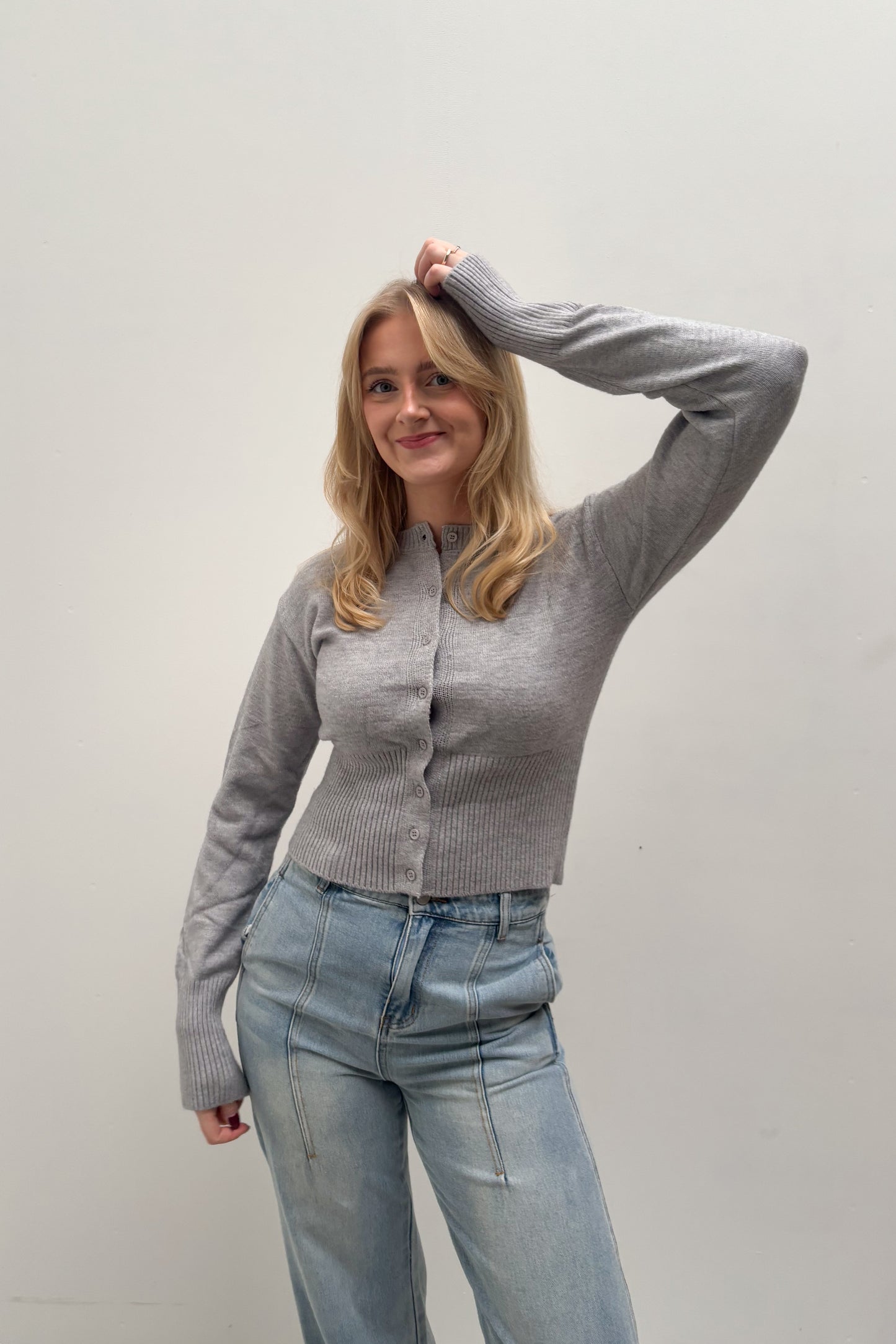 Teuntje Pullover Grau - Groß