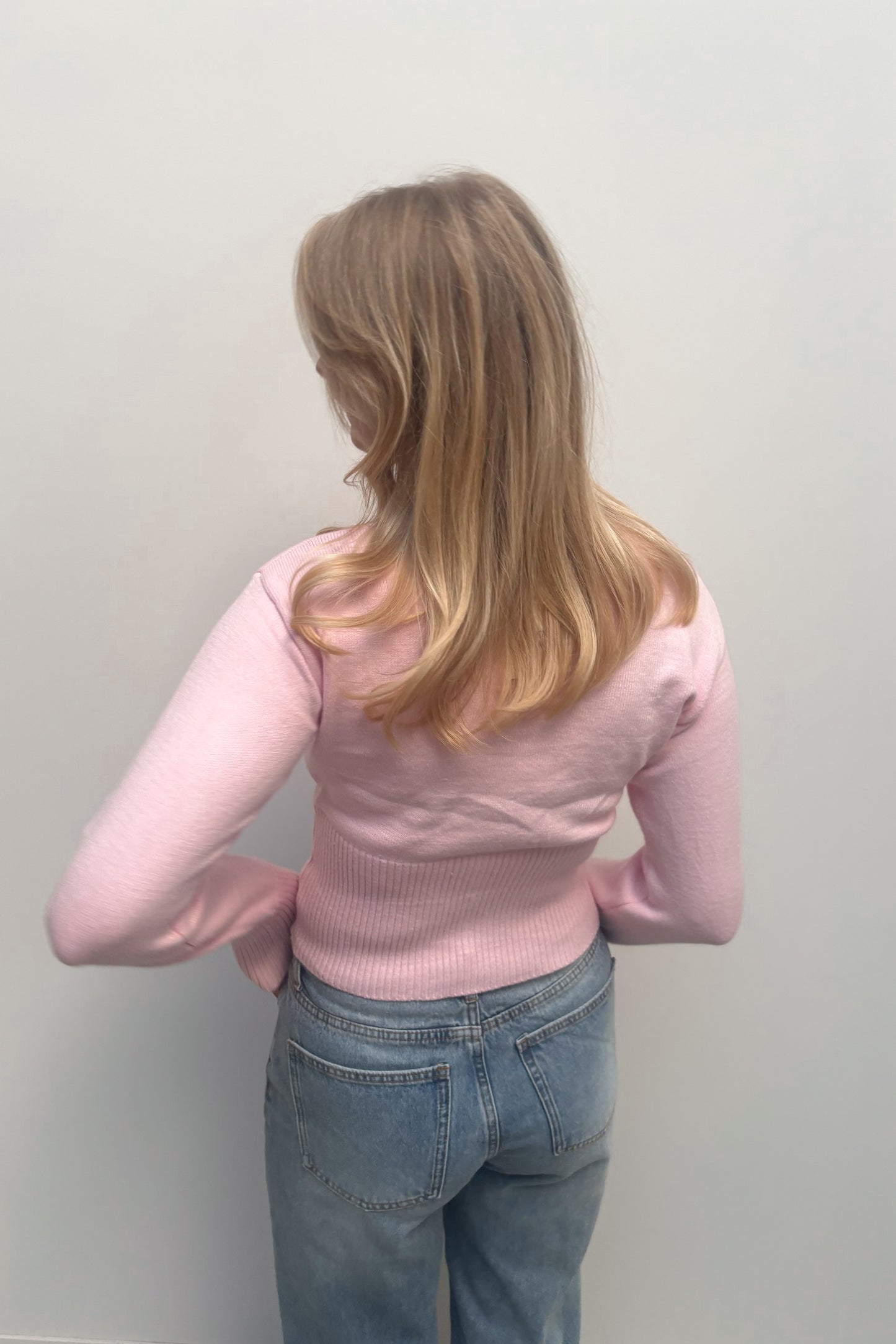 Teuntje Pullover Hellrosa – Groß