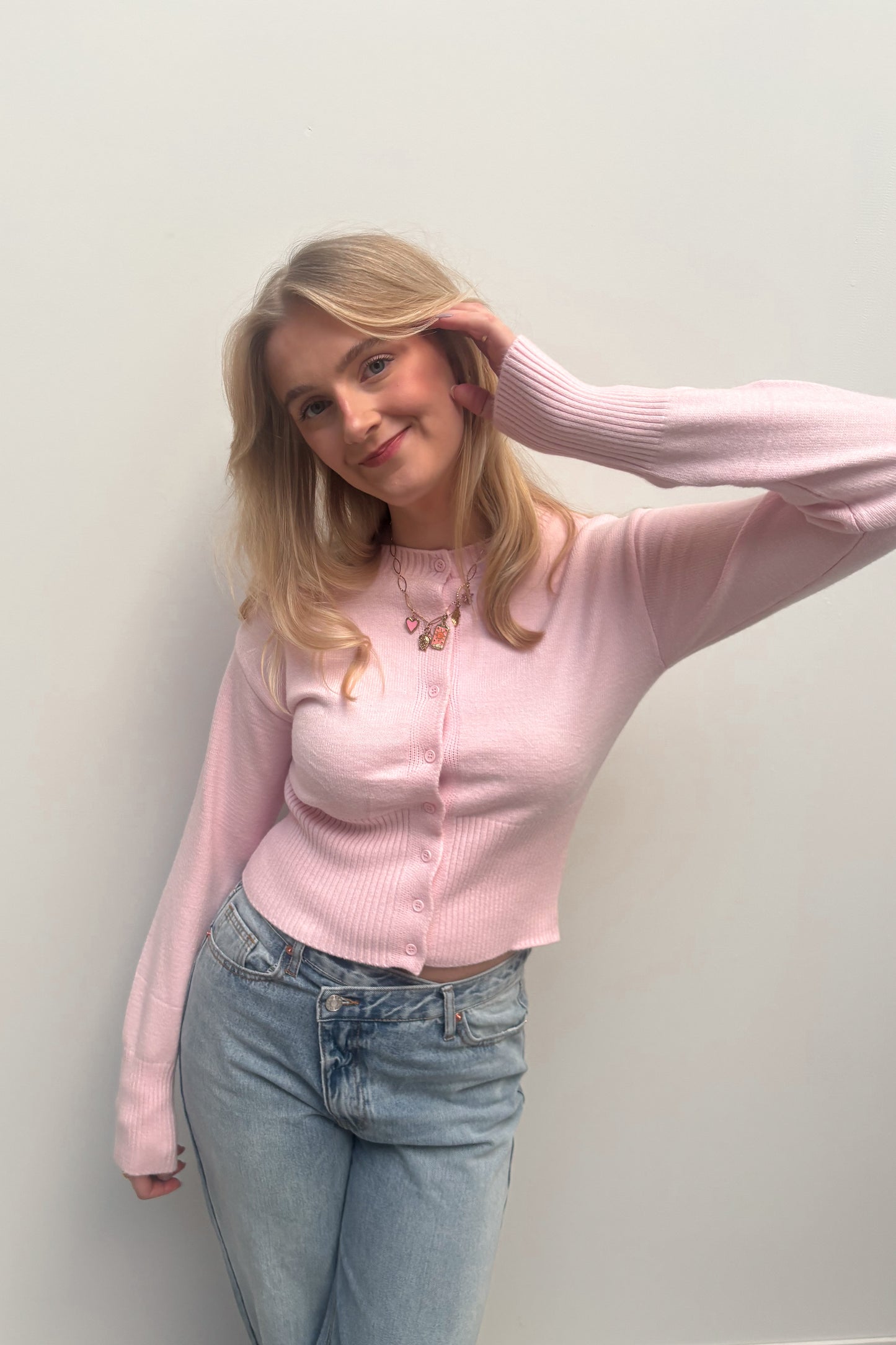 Teuntje Pullover Hellrosa – Groß