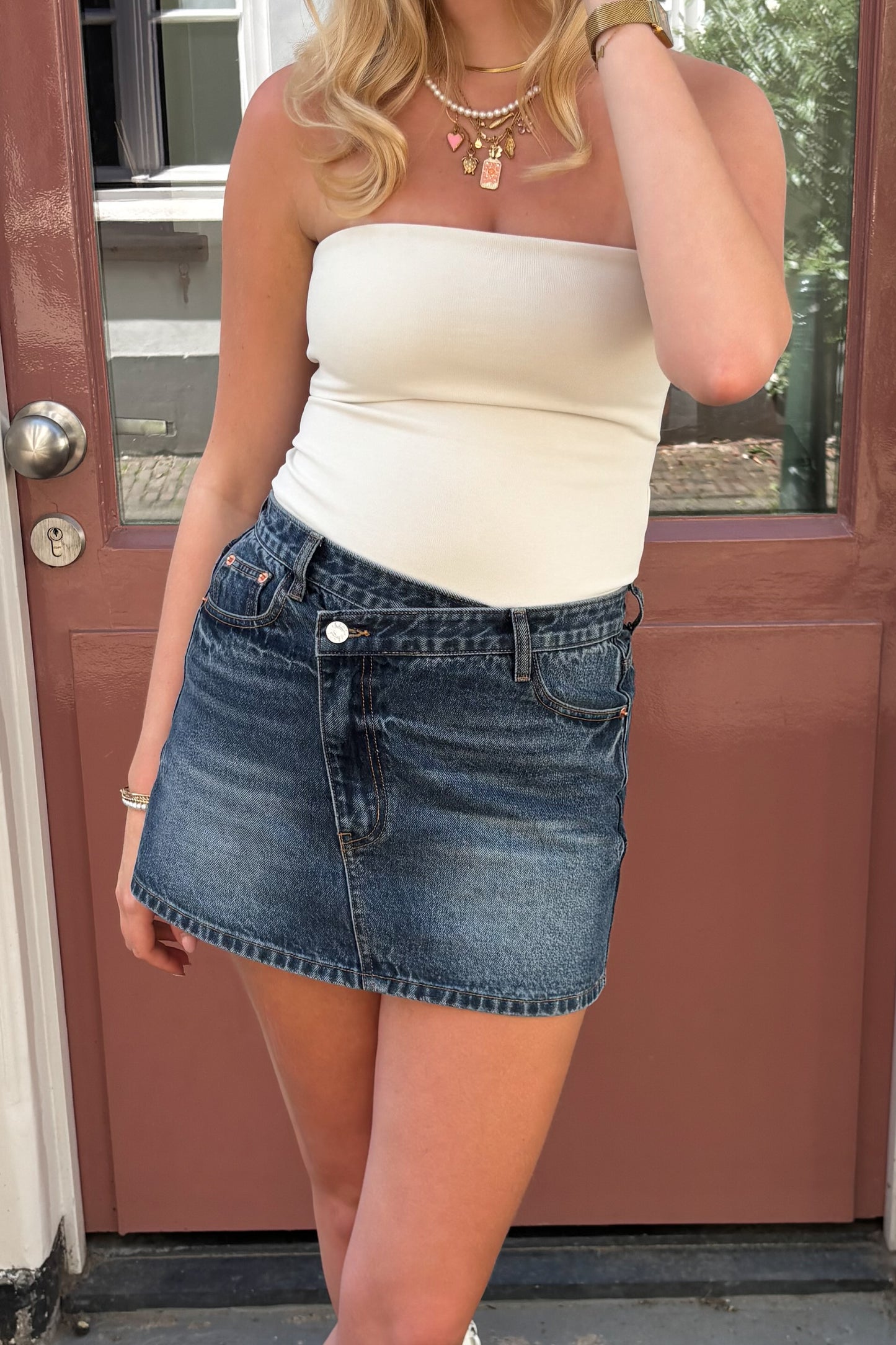 Lia Denim Skirt Tall